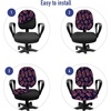 image:imageAmbesonne Cartoon Office Chair Slipcover Xray Part of an Abstract Skeleton Image in Repetitive Grunge Pattern Protective Stretch Decorative Fabric Cover Standard Size Ivory CharcoalCoral Purple