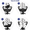 image:imageAmbesonne Cartoon Office Chair Slipcover Xray Part of an Abstract Skeleton Image in Repetitive Grunge Pattern Protective Stretch Decorative Fabric Cover Standard Size Ivory CharcoalGrey White