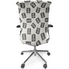 image:imageAmbesonne Cartoon Office Chair Slipcover Xray Part of an Abstract Skeleton Image in Repetitive Grunge Pattern Protective Stretch Decorative Fabric Cover Standard Size Ivory CharcoalIvory Charcoal