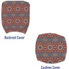 image:imageAmbesonne Cartoon Office Chair Slipcover Xray Part of an Abstract Skeleton Image in Repetitive Grunge Pattern Protective Stretch Decorative Fabric Cover Standard Size Ivory CharcoalTurquoise Orange