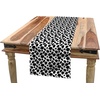 image:imageAmbesonne Cartoon Table Runner Repetitive Vintage Pattern of Globe Laptops Notes and Bus Funny Print Dining Room Kitchen Rectangular Runner 16 X 72 Champagne and MulticolorWhite and Black