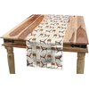 image:imageAmbesonne Cartoon Table Runner Repetitive Vintage Pattern of Globe Laptops Notes and Bus Funny Print Dining Room Kitchen Rectangular Runner 16 X 72 Champagne and MulticolorCinnamon Ivory