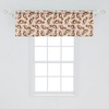 image:imageAmbesonne Cartoon Window Valance Botanical Animal Print with Tigers and Leafy Branches Curtain Valance for Kitchen Bedroom Decor with Rod Pocket 54 X 12 Dark Orange MulticolorBurgundy and Multicolor