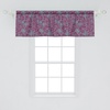 image:imageAmbesonne Cartoon Window Valance Botanical Animal Print with Tigers and Leafy Branches Curtain Valance for Kitchen Bedroom Decor with Rod Pocket 54 X 12 Dark Orange MulticolorTurquoise Dark Magenta