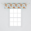image:imageAmbesonne Cartoon Window Valance Botanical Animal Print with Tigers and Leafy Branches Curtain Valance for Kitchen Bedroom Decor with Rod Pocket 54 X 12 Dark Orange MulticolorDark Orange Multicolor