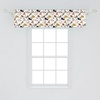 image:imageAmbesonne Cartoon Window Valance Botanical Animal Print with Tigers and Leafy Branches Curtain Valance for Kitchen Bedroom Decor with Rod Pocket 54 X 12 Dark Orange MulticolorDark Sand Brown