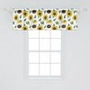 image:imageAmbesonne Cartoon Window Valance Summer Style Funny Demonstration of Happy Flying Characters and Hexagon Comb Curtain Valance for Kitchen Bedroom Decor with Rod Pocket 54 X 18 Sky Blue MustardReseda Green Dark Brown