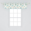 image:imageAmbesonne Cartoon Window Valance Summer Style Funny Demonstration of Happy Flying Characters and Hexagon Comb Curtain Valance for Kitchen Bedroom Decor with Rod Pocket 54 X 18 Sky Blue MustardSeafoam and Grey Yellow