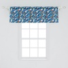 image:imageAmbesonne Cartoon Window Valance Summer Style Funny Demonstration of Happy Flying Characters and Hexagon Comb Curtain Valance for Kitchen Bedroom Decor with Rod Pocket 54 X 18 Sky Blue MustardViolet Blue