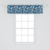 image:imageAmbesonne Cartoon Window Valance Summer Style Funny Demonstration of Happy Flying Characters and Hexagon Comb Curtain Valance for Kitchen Bedroom Decor with Rod Pocket 54 X 18 Sky Blue MustardViolet Blue