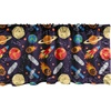 image:imageAmbesonne Cartoon Window Valance Summer Style Funny Demonstration of Happy Flying Characters and Hexagon Comb Curtain Valance for Kitchen Bedroom Decor with Rod Pocket 54 X 18 Sky Blue MustardDark Night Blue