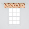 image:imageAmbesonne Cartoon Window Valance Summer Style Funny Demonstration of Happy Flying Characters and Hexagon Comb Curtain Valance for Kitchen Bedroom Decor with Rod Pocket 54 X 18 Sky Blue MustardGinger Marigold and Beige