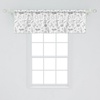 image:imageAmbesonne Cartoon Window Valance Summer Style Funny Demonstration of Happy Flying Characters and Hexagon Comb Curtain Valance for Kitchen Bedroom Decor with Rod Pocket 54 X 18 Sky Blue MustardWhite Black