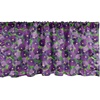 image:imageAmbesonne Cartoon Window Valance Summer Style Funny Demonstration of Happy Flying Characters and Hexagon Comb Curtain Valance for Kitchen Bedroom Decor with Rod Pocket 54 X 18 Sky Blue MustardPurple