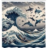image:imageAmbesonne Cat Shower Curtain Rich Queen Kitty Character on Money Boss Lady Animal Funny Cartoon Cloth Fabric Bathroom Decor Set with Hooks 69 W x 70 L Cream Hunter Green and OrangeSea Blue and Pearl