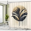 image:imageAmbesonne Cat Shower Curtain Rich Queen Kitty Character on Money Boss Lady Animal Funny Cartoon Cloth Fabric Bathroom Decor Set with Hooks 69 W x 70 L Cream Hunter Green and OrangeIvory Camel Dark Blue