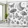 image:imageAmbesonne Cat Shower Curtain Rich Queen Kitty Character on Money Boss Lady Animal Funny Cartoon Cloth Fabric Bathroom Decor Set with Hooks 69 W x 70 L Cream Hunter Green and OrangeDark Taupe Off White