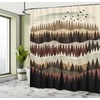 image:imageAmbesonne Cat Shower Curtain Rich Queen Kitty Character on Money Boss Lady Animal Funny Cartoon Cloth Fabric Bathroom Decor Set with Hooks 69 W x 70 L Cream Hunter Green and OrangeTan Burgundy and Ivory