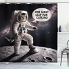 image:imageAmbesonne Cat Shower Curtain Rich Queen Kitty Character on Money Boss Lady Animal Funny Cartoon Cloth Fabric Bathroom Decor Set with Hooks 69 W x 70 L Cream Hunter Green and OrangeDark Purple Grey Coconut