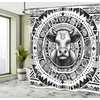 image:imageAmbesonne Cat Shower Curtain Rich Queen Kitty Character on Money Boss Lady Animal Funny Cartoon Cloth Fabric Bathroom Decor Set with Hooks 69 W x 70 L Cream Hunter Green and OrangeCharcoal Grey and White