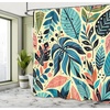 image:imageAmbesonne Cat Shower Curtain Rich Queen Kitty Character on Money Boss Lady Animal Funny Cartoon Cloth Fabric Bathroom Decor Set with Hooks 69 W x 70 L Cream Hunter Green and OrangeTurquoise Sea Blue Coral