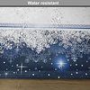 image:imageAmbesonne Christmas Place Mats Set of 4 Frosty Winter Theme Border Abstract Vibrant Trees and Stars Yuletide Art Washable Fabric Placemats for Dining Table Standard Size Blue and White