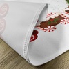 image:imageAmbesonne Christmas Place Mats Set of 4 Train Gingerbread Cream Candy Cartoon Toys Snowflakes Presents Washable Fabric Placemats for Dining Table Standard Size White Brown