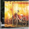 image:imageAmbesonne Day of The Dead Shower Curtain Dia de Los Muertos Celebration Skull Art Image Cloth Fabric Bathroom Decor Set with Hooks 69 W x 75 L Yellow White BlackSepia