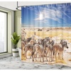 image:imageAmbesonne Day of The Dead Shower Curtain Dia de Los Muertos Celebration Skull Art Image Cloth Fabric Bathroom Decor Set with Hooks 69 W x 75 L Yellow White BlackSky Blue Off White Ecru