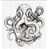 image:imageAmbesonne Day of The Dead Shower Curtain Dia de Los Muertos Celebration Skull Art Image Cloth Fabric Bathroom Decor Set with Hooks 69 W x 75 L Yellow White BlackBrown and White