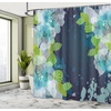 image:imageAmbesonne Day of The Dead Shower Curtain Dia de Los Muertos Celebration Skull Art Image Cloth Fabric Bathroom Decor Set with Hooks 69 W x 75 L Yellow White BlackPale Green Navy Blue