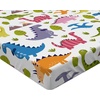 image:imageAmbesonne Dino Fitted Sheet Cartoon Style Colorful Dinosaurs TRex Triceratops Prehistoric Reptile Wildlife Bed Cover with AllRound Elastic Deep Pocket for Comfort Twin Size Pink PurplePink Purple