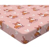 image:imageAmbesonne Dog Lover Fitted Sheet Little Corgi Jumping Running and Standing Cartoon Hearts Background Soft Decorative Fabric Bedding AllRound Elastic Pocket Twin Size White OrangeWhite Orange