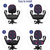image:imageAmbesonne Dog Office Chair Slipcover Cartoon Style Interpretation of Doggies Playing and Messing Around with Toys Print Protective Stretch Decorative Fabric Cover Standard Size Coffee BrownPink Charcoal