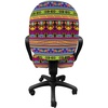 image:imageAmbesonne Dog Office Chair Slipcover Cartoon Style Interpretation of Doggies Playing and Messing Around with Toys Print Protective Stretch Decorative Fabric Cover Standard Size Coffee BrownMagenta Yellow