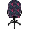 image:imageAmbesonne Dog Office Chair Slipcover Cartoon Style Interpretation of Doggies Playing and Messing Around with Toys Print Protective Stretch Decorative Fabric Cover Standard Size Coffee BrownPink Charcoal