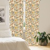 image:imageAmbesonne Dotted Curtains Teddy Bear Style Dog on Nostalgic Polka Dots Cartoon Window Treatments 2 Panel Set for Living Room Bedroom Pair of  28 x 63 Blue BrownAmber Paprika and Slate Blue