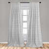 image:imageAmbesonne Dragon Window Curtains Cartoon Dragons Silly Expressions Colorful Flying Fantasy Characters Lightweight Decor 2Panel Set with Rod Pocket Pair of  28 x 84 Multicolor RubyCharcoal Black
