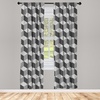 image:imageAmbesonne Dragon Window Curtains Cartoon Dragons Silly Expressions Colorful Flying Fantasy Characters Lightweight Decor 2Panel Set with Rod Pocket Pair of  28 x 84 Multicolor RubyWhite Grey Black