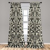image:imageAmbesonne Dragon Window Curtains Cartoon Dragons Silly Expressions Colorful Flying Fantasy Characters Lightweight Decor 2Panel Set with Rod Pocket Pair of  28 x 84 Multicolor RubyEggshell and Dark Grey