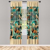 image:imageAmbesonne Dragon Window Curtains Cartoon Dragons Silly Expressions Colorful Flying Fantasy Characters Lightweight Decor 2Panel Set with Rod Pocket Pair of  28 x 84 Multicolor RubyCadet Blue Teal Orange