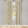 image:imageAmbesonne Dragon Window Curtains Cartoon Dragons Silly Expressions Colorful Flying Fantasy Characters Lightweight Decor 2Panel Set with Rod Pocket Pair of  28 x 84 Multicolor RubyMulticolor Ruby