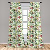 image:imageAmbesonne Dragon Window Curtains Cartoon Dragons Silly Expressions Colorful Flying Fantasy Characters Lightweight Decor 2Panel Set with Rod Pocket Pair of  28 x 84 Multicolor RubyPink Yellow