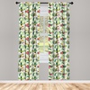 image:imageAmbesonne Dragon Window Curtains Cartoon Dragons Silly Expressions Colorful Flying Fantasy Characters Lightweight Decor 2Panel Set with Rod Pocket Pair of  28 x 84 Multicolor RubyPink Yellow