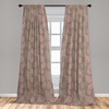 image:imageAmbesonne Dragon Window Curtains Cartoon Dragons Silly Expressions Colorful Flying Fantasy Characters Lightweight Decor 2Panel Set with Rod Pocket Pair of  28 x 84 Multicolor RubyPink Umber