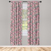 image:imageAmbesonne Dragon Window Curtains Cartoon Dragons Silly Expressions Colorful Flying Fantasy Characters Lightweight Decor 2Panel Set with Rod Pocket Pair of  28 x 84 Multicolor RubyCoral Green