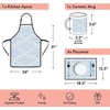 image:imageAmbesonne Fall Kitchen Gift Set with Apron Mug 4 Placemats amp Unique Box Retro Rustic Autumnal Vibe Kitchen Textiles and Cup 7pcs Set for Christmas and Housewarming Black Vermilion Mustard