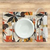 image:imageAmbesonne Fall Kitchen Gift Set with Apron Mug 4 Placemats amp Unique Box Retro Rustic Autumnal Vibe Kitchen Textiles and Cup 7pcs Set for Christmas and Housewarming Black Vermilion Mustard