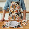 image:imageAmbesonne Fall Kitchen Gift Set with Apron Mug 4 Placemats amp Unique Box Retro Rustic Autumnal Vibe Kitchen Textiles and Cup 7pcs Set for Christmas and Housewarming Black Vermilion Mustard