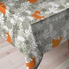 image:imageAmbesonne Fox Tablecloth Fox in The Winter Forest Abstract Cartoon Trees and Nature Animal Pattern Rectangular Table Cover for Dining Room Kitchen Decor 60 X 90 Green White